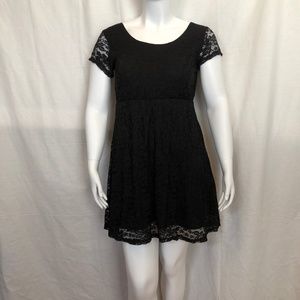 mix & co Black Lace Dress fully lined